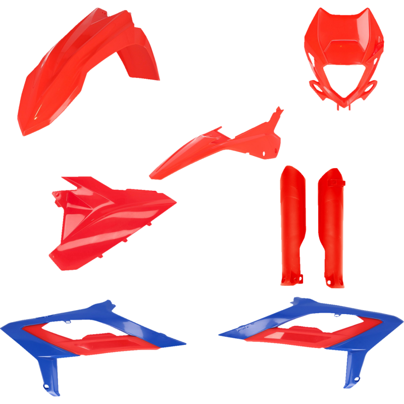 PLASTIC KIT FULL BETA RED/BLUE