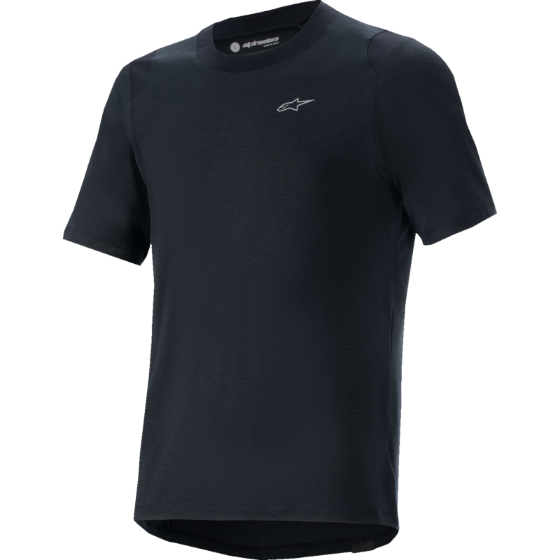 A-DURA DRI WOOL SS JERSEY - SM - BLACK