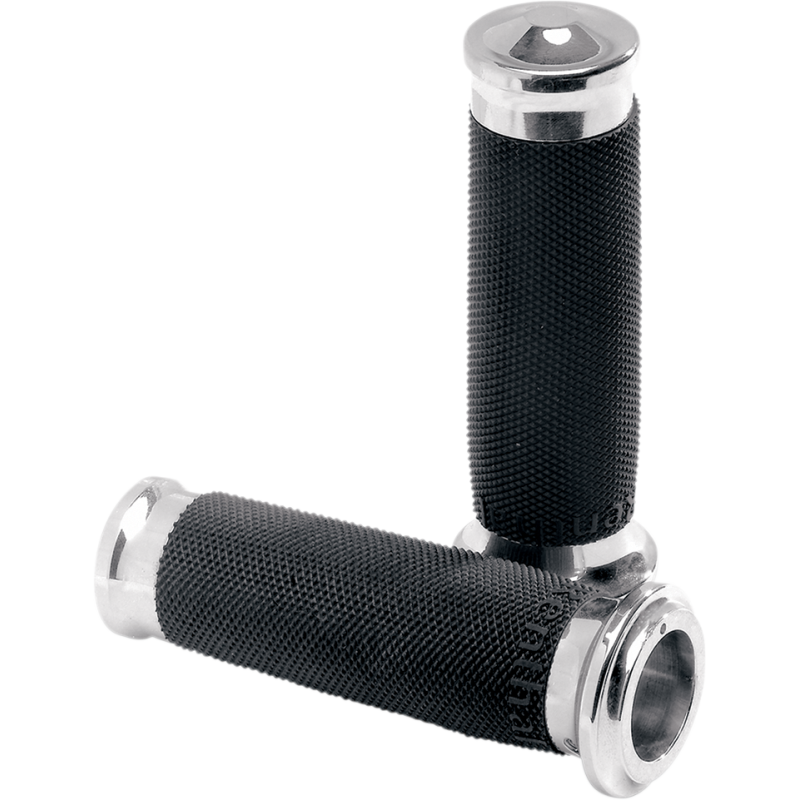 82-17 RUBBER GRIPS CHROME (PR)