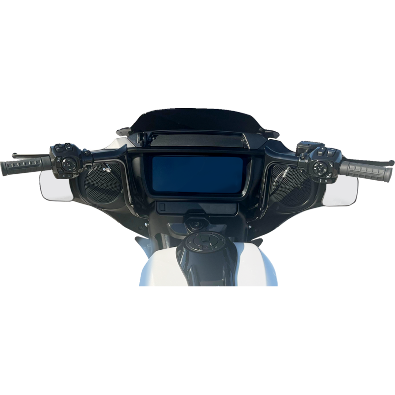 1-1/4" EZ Install Pointed Top Handlebar - 12" - Black