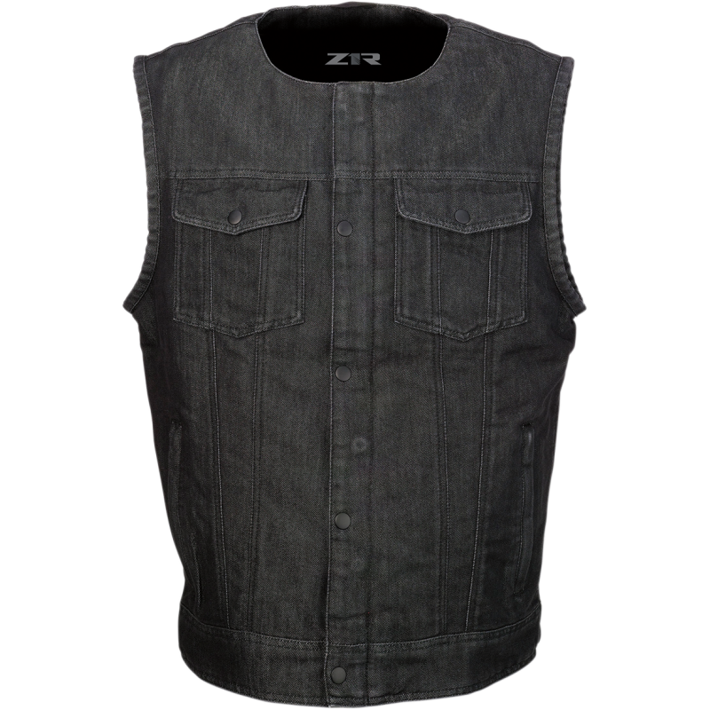 VEST GANJA DENIM BLK 3X