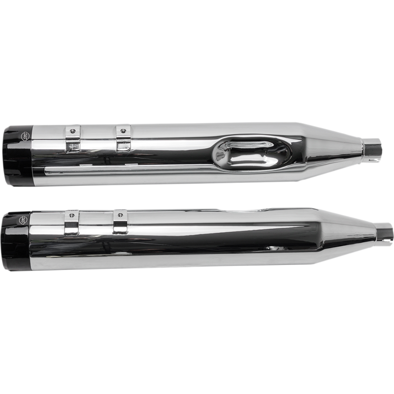 95-16 FLHT MUFFLERS 4.5" CHR/B.THRST