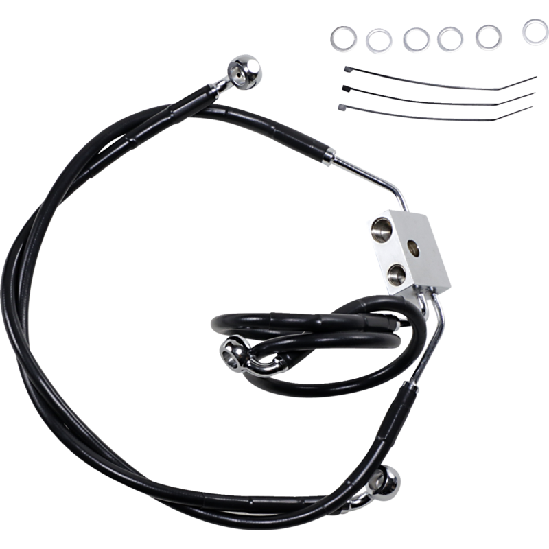12-17 FXDF FRT BLK +4 BRK LINE W/ABS