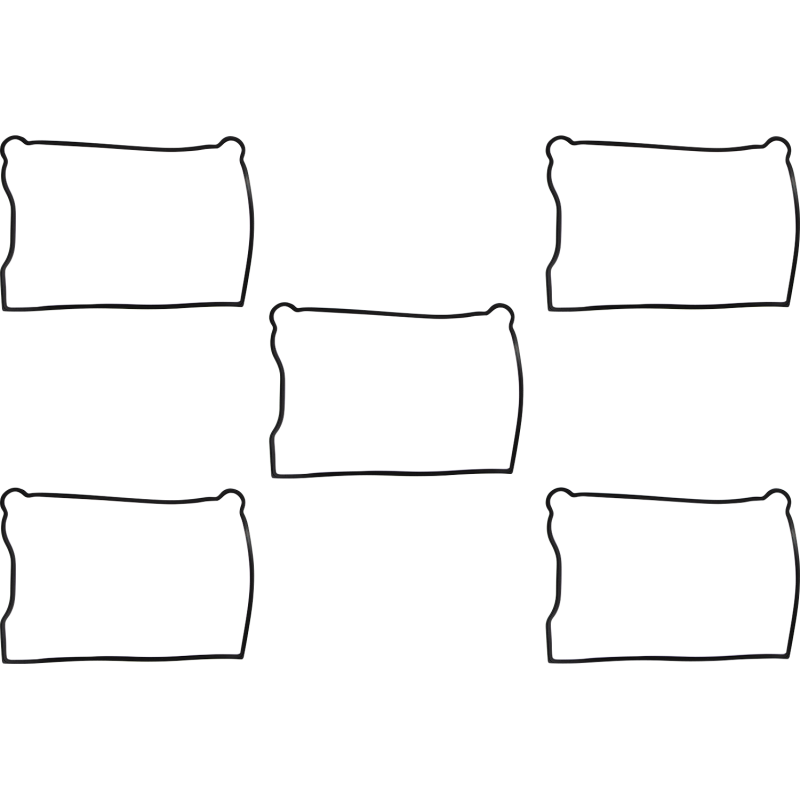 84-91 B/T LWR R/CVR RUBBER (5)