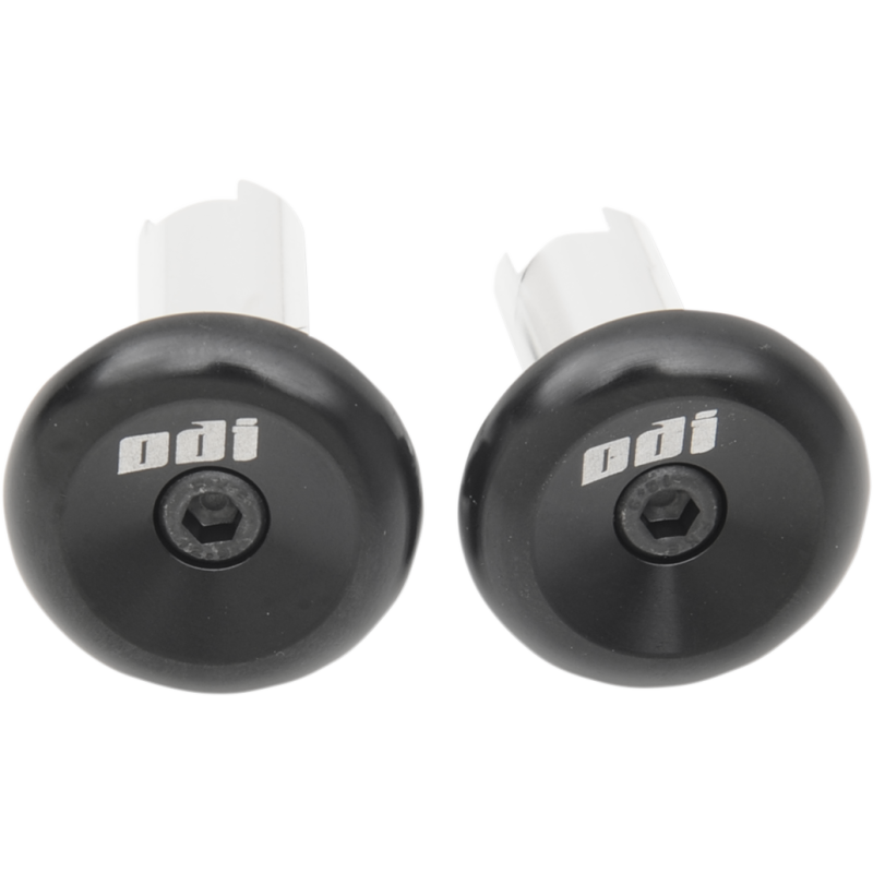 BAR END ALUMINUM BK