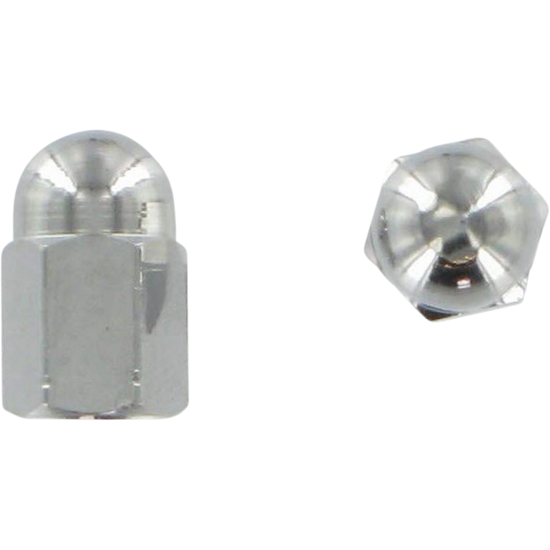 CHROME TIRE VALVE CAPS (2) BARNETT