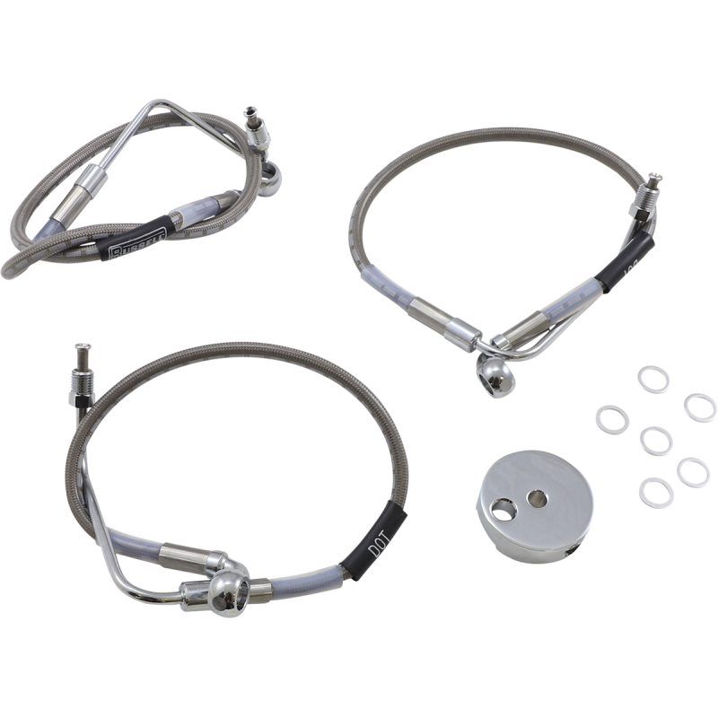 94-05 FLHR/I FRONT BRK LINE KIT S/S