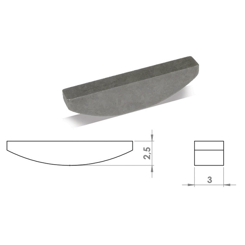 WOODRUFF KEY - GY6 50