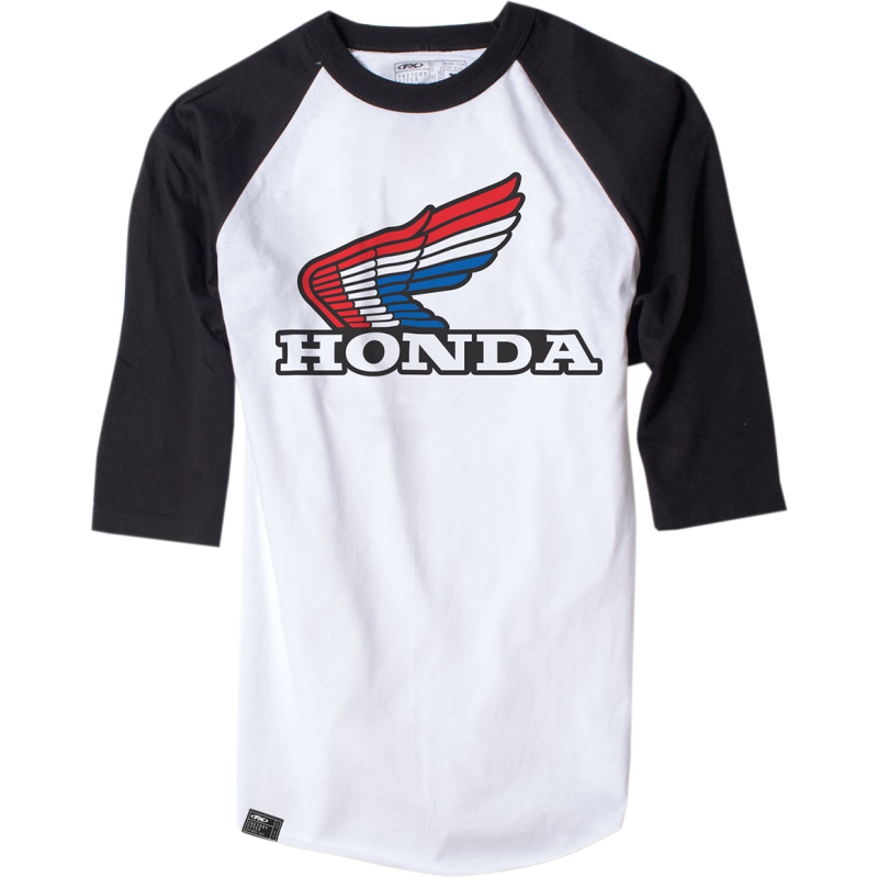 TEE BB HONDA VINT WT/BLK LG
