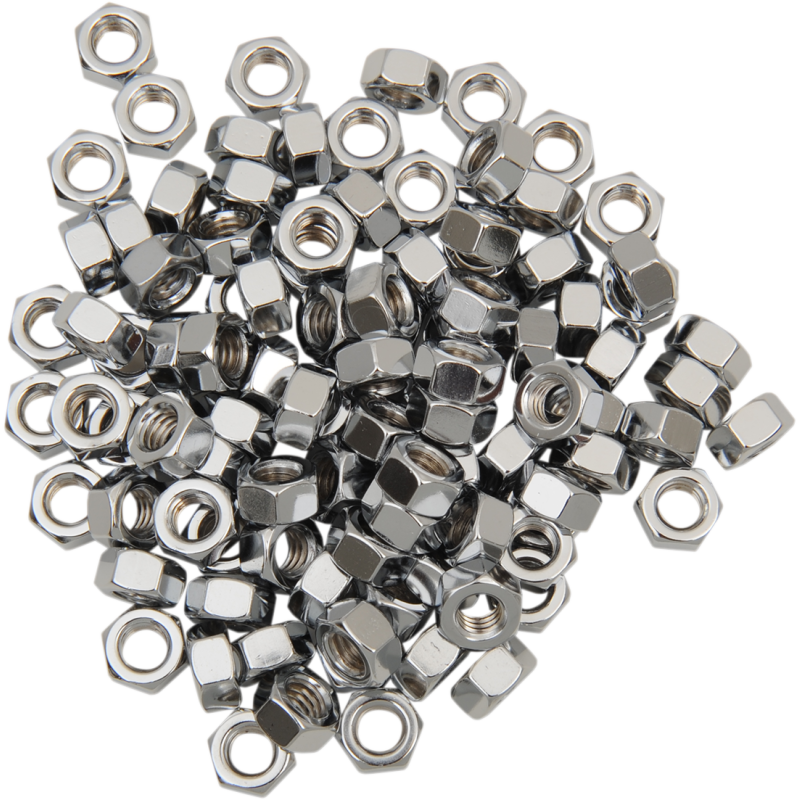 5/16-18 HEX NUTS COARSE(100)CY-CHROME