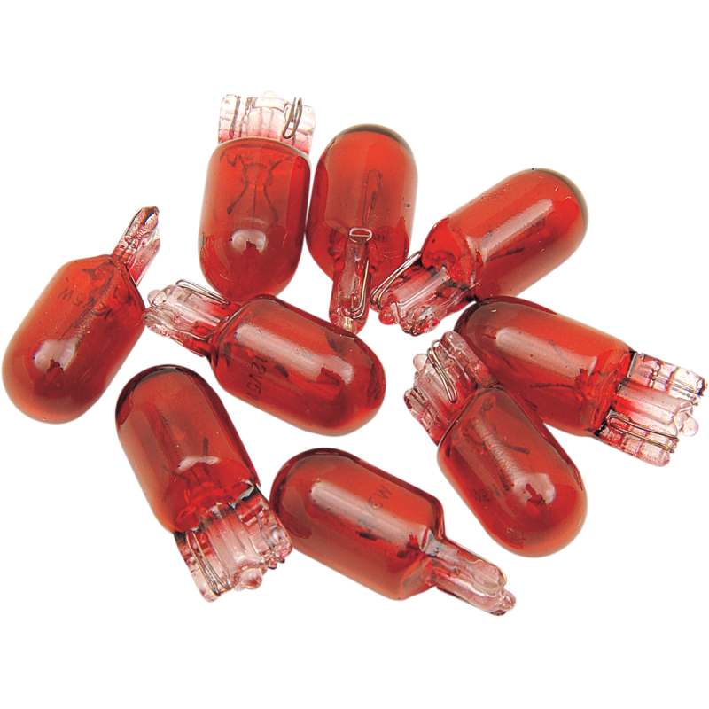 RED 5WATT SINGLE FILIMENT BULB 10PK