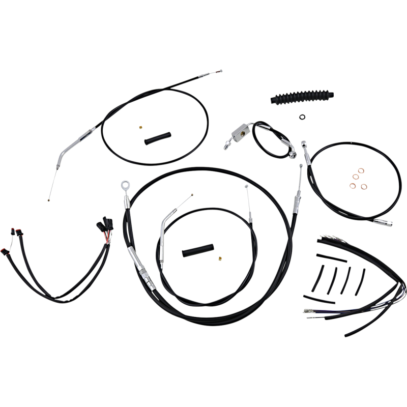 Control Cable Kit - XR - Black/Chrome