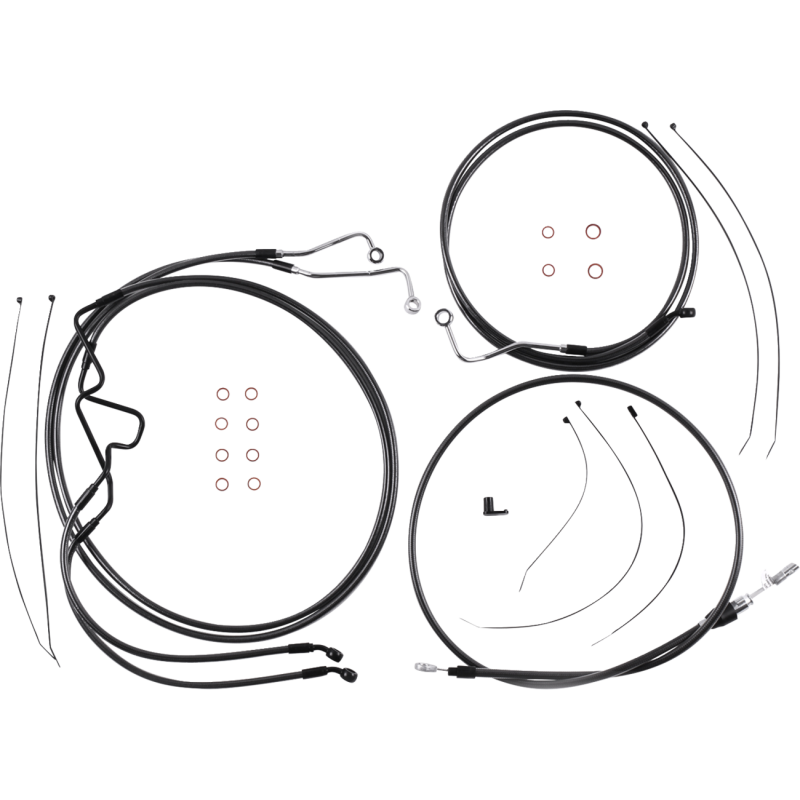 Black Pearl Handlebar Installation Kit - 10" -21-23 FLTR