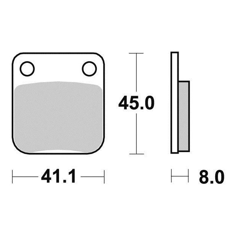 BRAKE PADS - ECO FRICTION SERIES - (FA54) FRONT/REAR