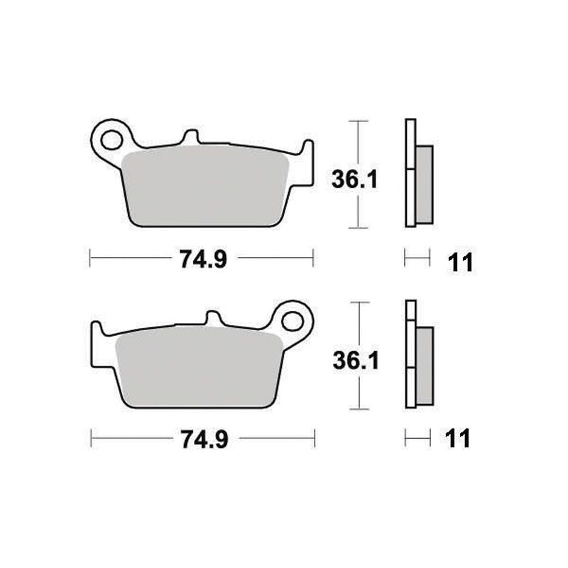 BRAKE PADS - ECO FRICTION SERIES - (FA131) REAR