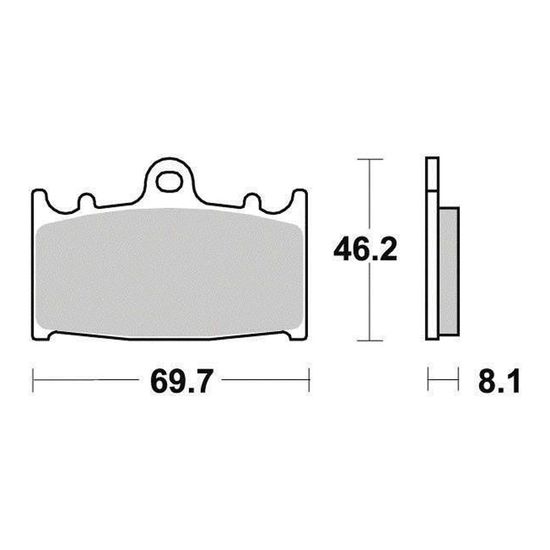 XRAC SERIES BRAKE PADS FRONT