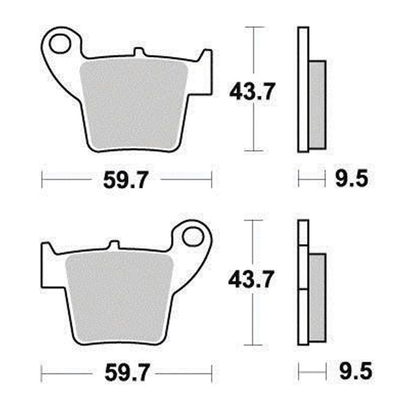 BRAKE PADS - ECO FRICTION SERIES - (FA346) REAR
