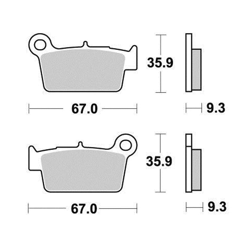 BRAKE PADS - ECO FRICTION SERIES - (FA367) REAR