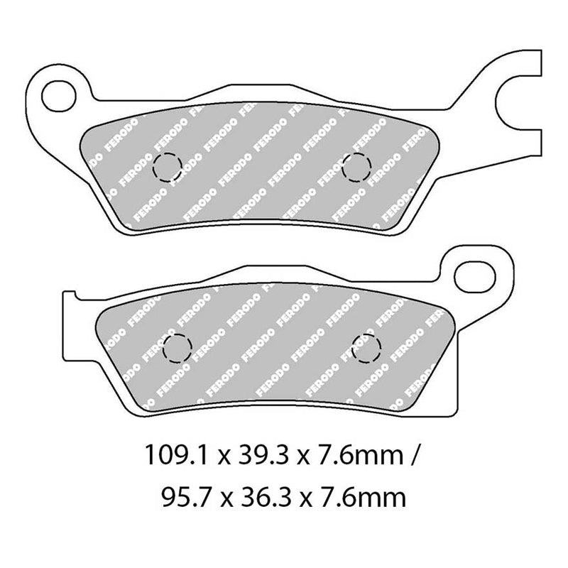 BRAKE PADS - SINTERGRIP SERIES - (FA618R)