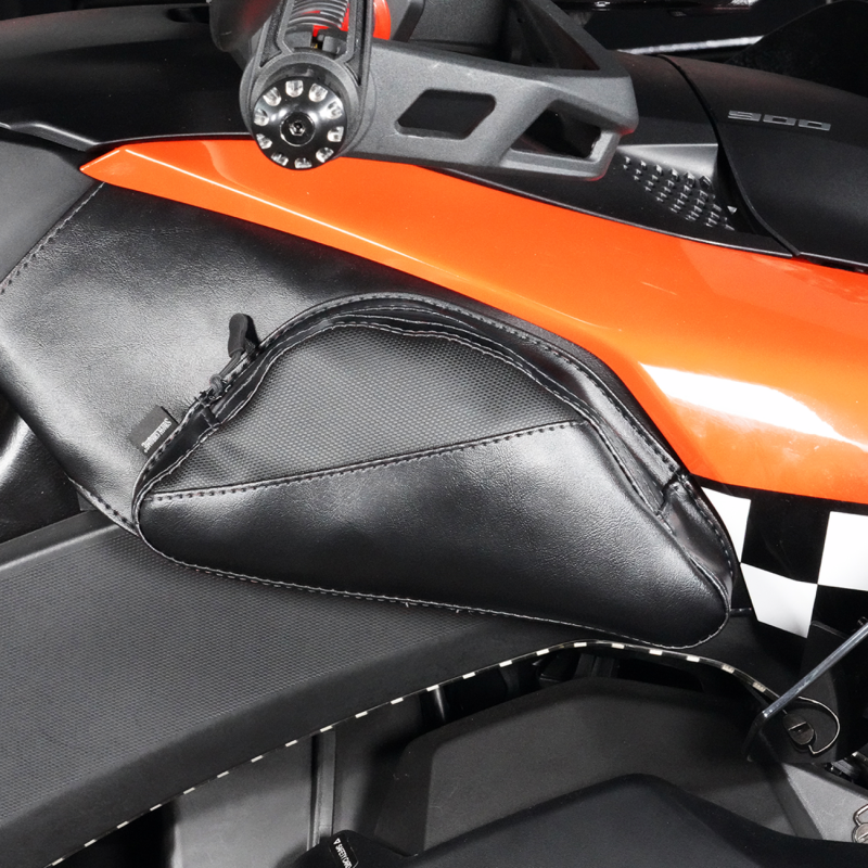 DUAL POUCHES BALLISTIC BLACK STITCH CAN-AM RYKER