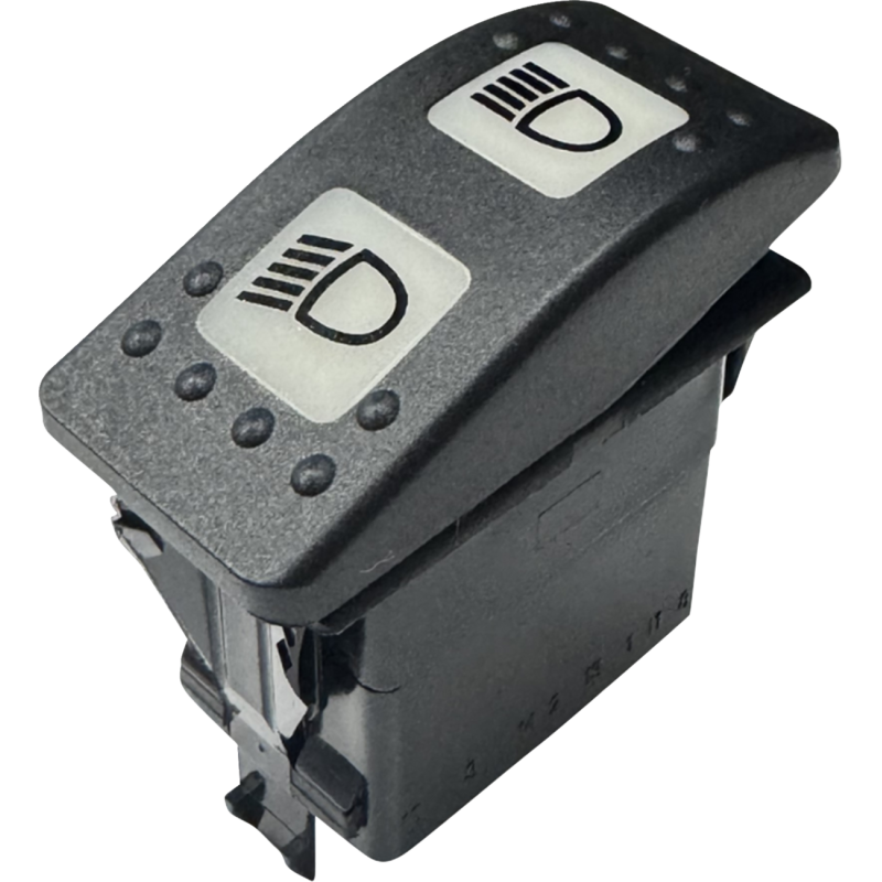 Non-Interrupt 3-Pos Lighted Rocker Switch - Shark Demon 2