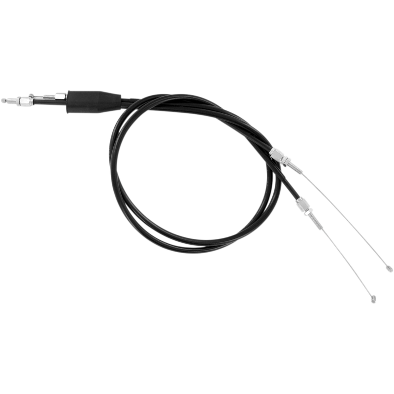 THROTTLE CABLE PUSH-PULL BLACK VINYL SET