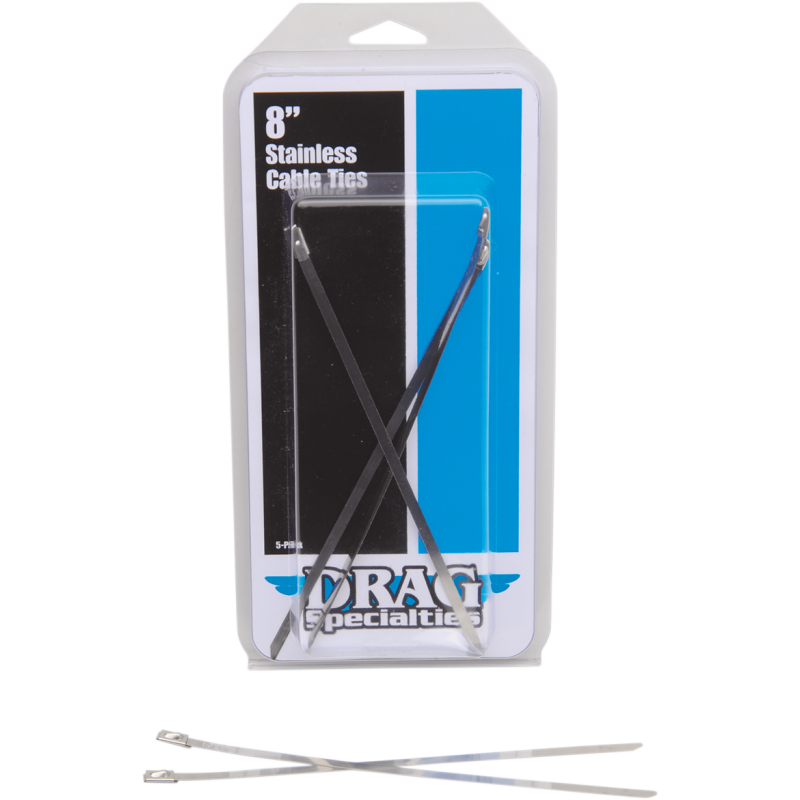 DRAG S/STEEL CBL TIES 8" (5PK)