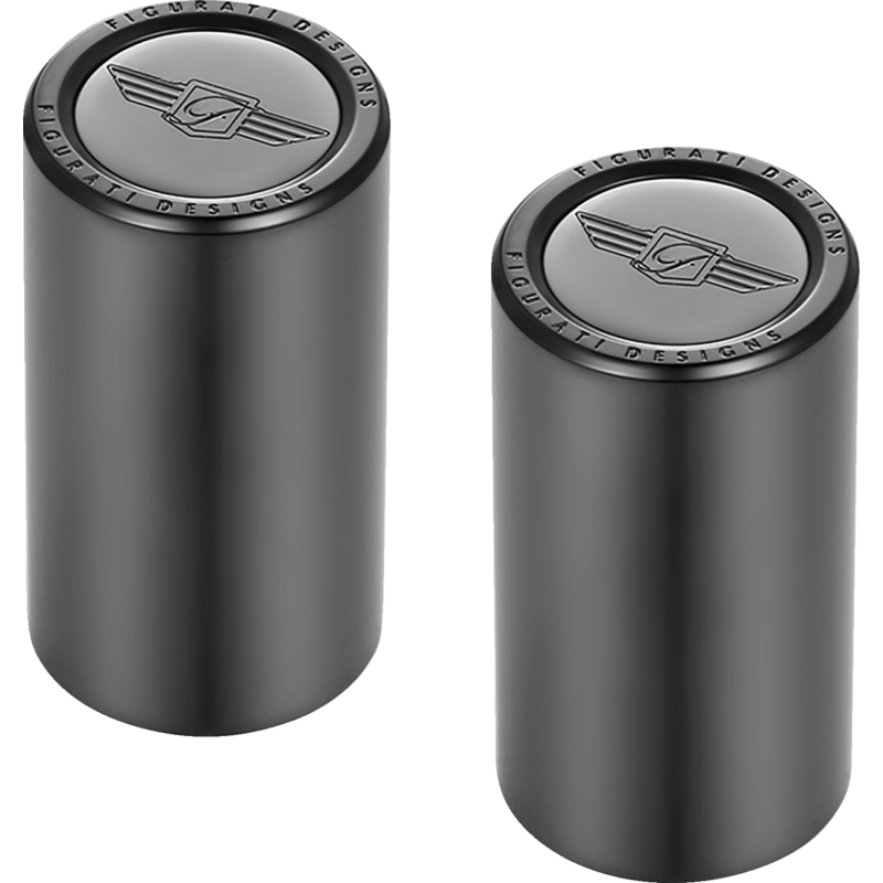 ND MAG DOCKING COVERS BLACK WITH FD LOGO 25.2X46.5mm
