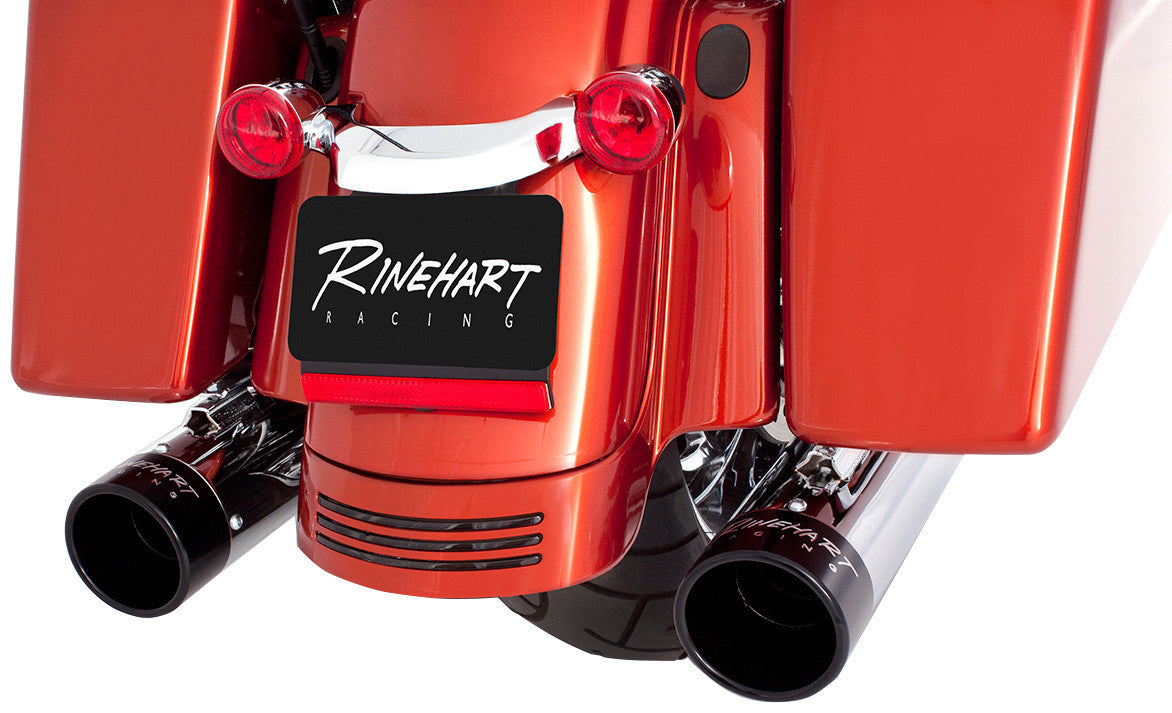 95-16 FLH 4" SLIP-ONS CHR W/BLK END CAPS - REV2