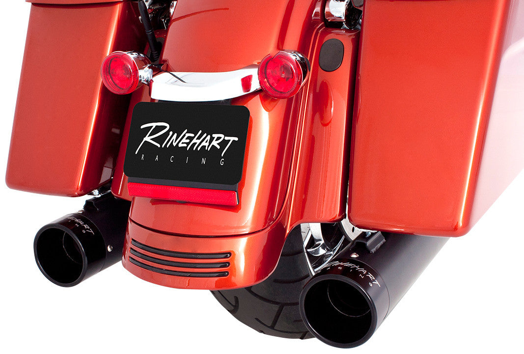 95-16 FLH 4" SO MUFFLERS BLK W/BLK END CAPS