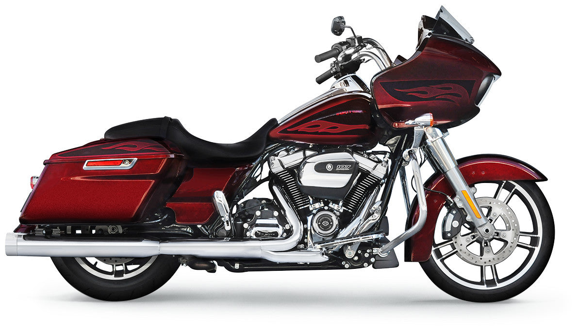 17-23 FLH 4"SO MUFFLERS CHR/CHRM END CAPS