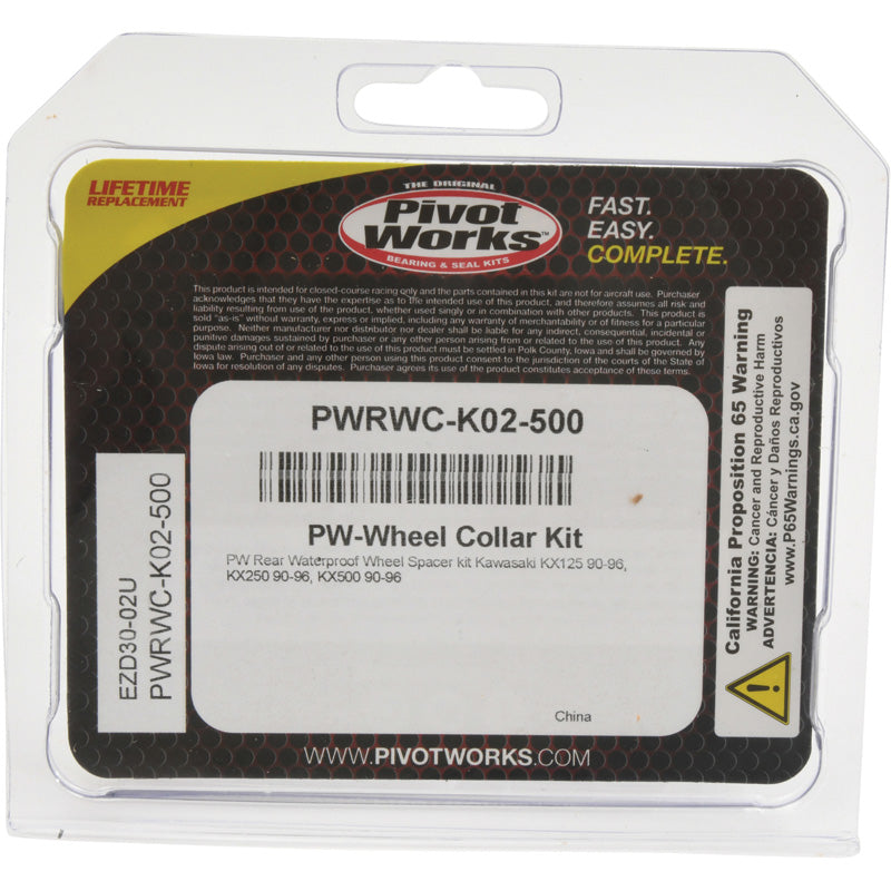 WATERPROOF WHEEL COLLAR KIT KAWASAKI