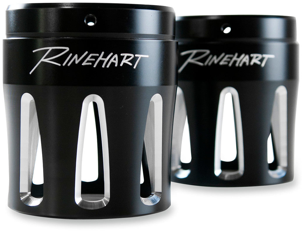 4" MACHINED END CAP MERGE BLK (PR)