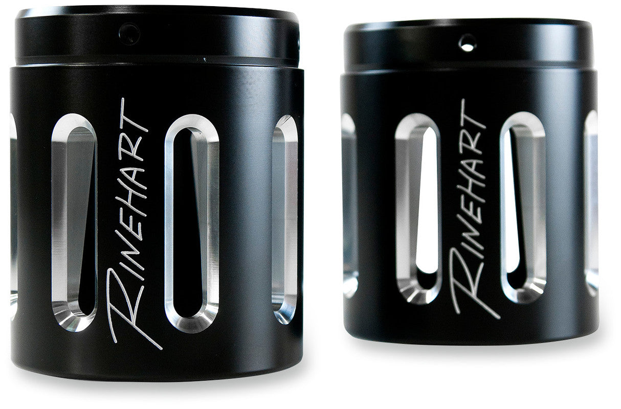 4" MACHINED END CAP SLOT BLK