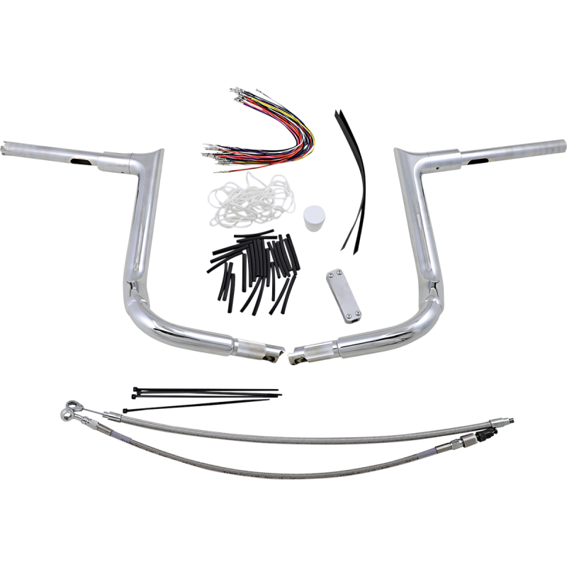 Handlebar Kit - Pointed Top - 14" - Chrome