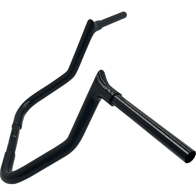 1-1/4" EZ Install Pointed Top Handlebar-Reducd Rch-13" - Blk