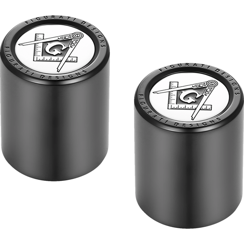 ND MAG DOCKING COVERS BLACK WITH MASONIC-27.2X32mm