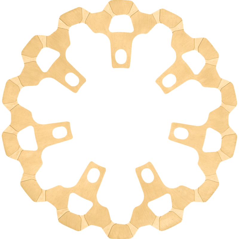 Brake Rotor - Front - 11-13/16" - Gold