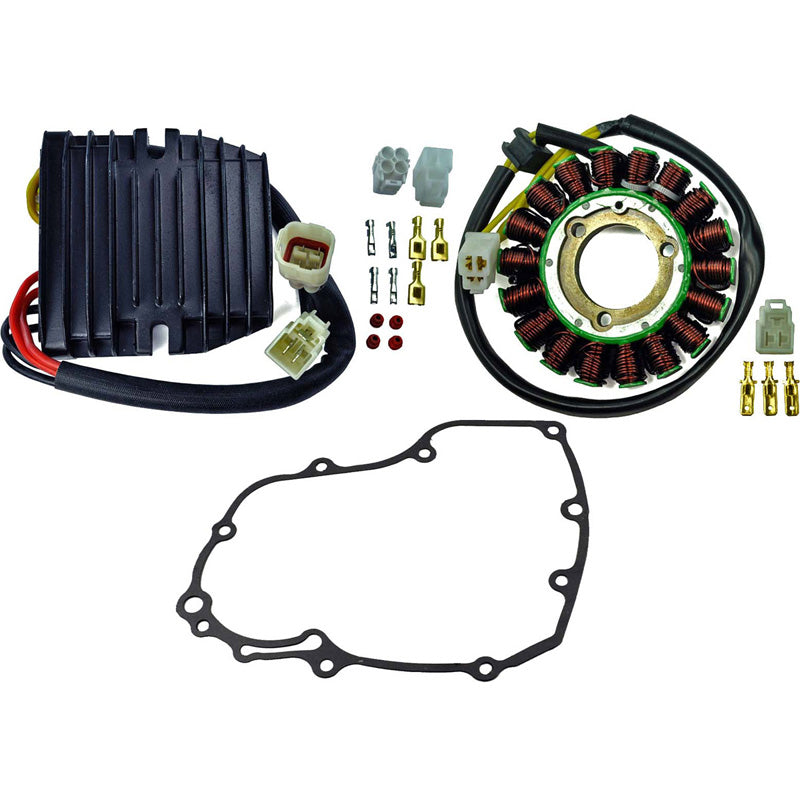 KIT IMPROVED HEAVY DUTY STATOR + MOSFET VOLTAGE REGULATOR RECTIFIER + GASKET (SUZUKI)