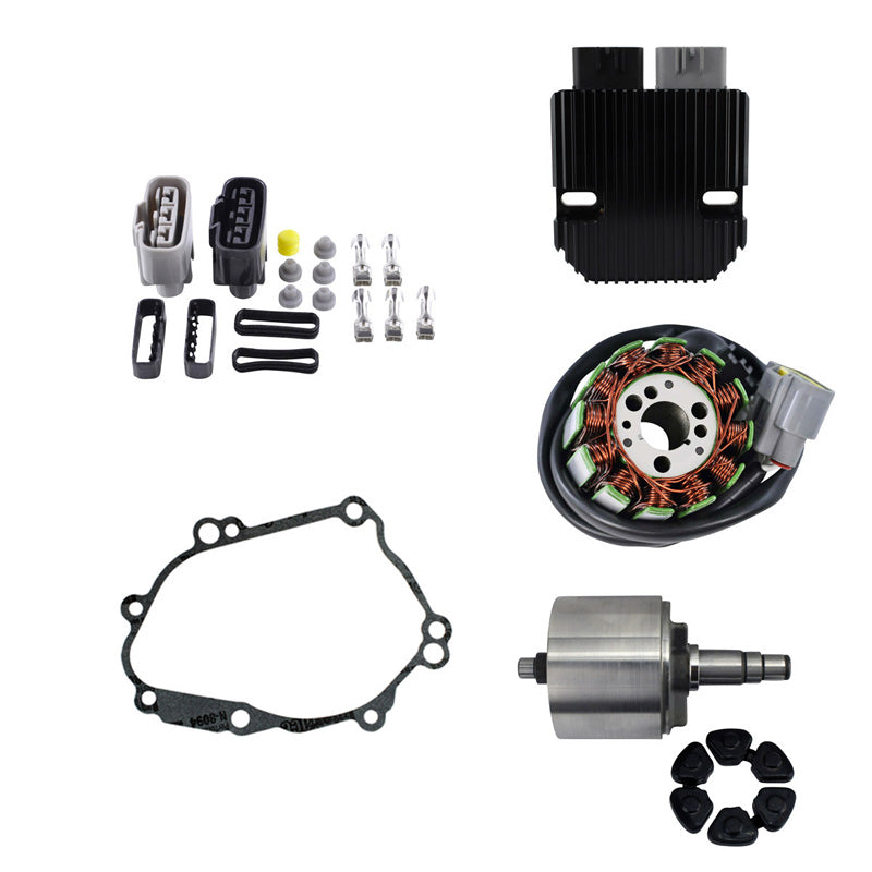REVOLT VOLTAGE REGULATOR + STATOR + FLYWHEEL + GASKET (YAMAHA)