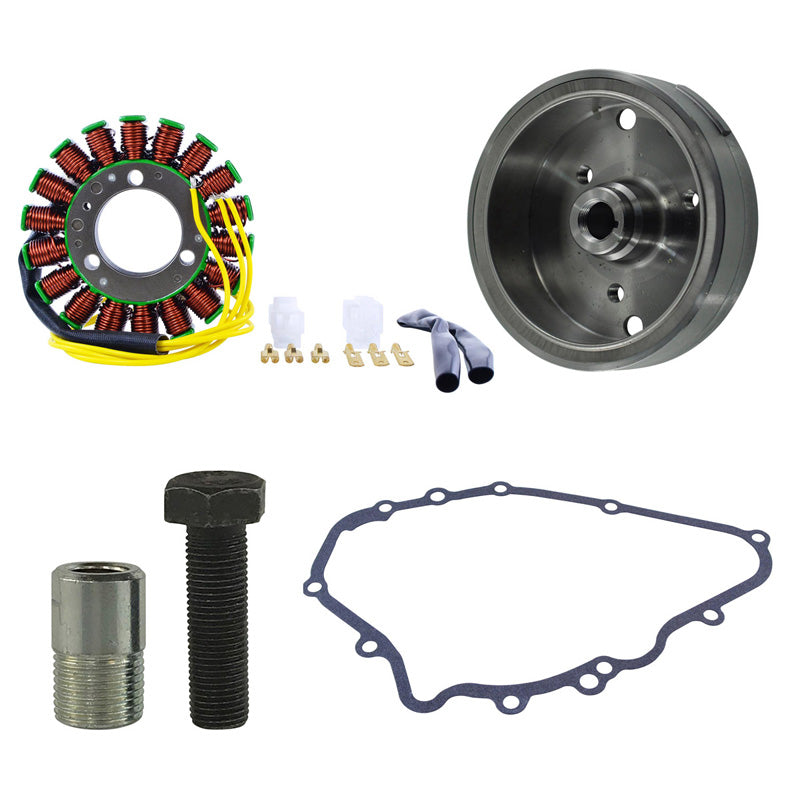 KIT FLYWHEEL + FLYWHEEL PULLER + GASKET + STATOR (KAWASAKI)