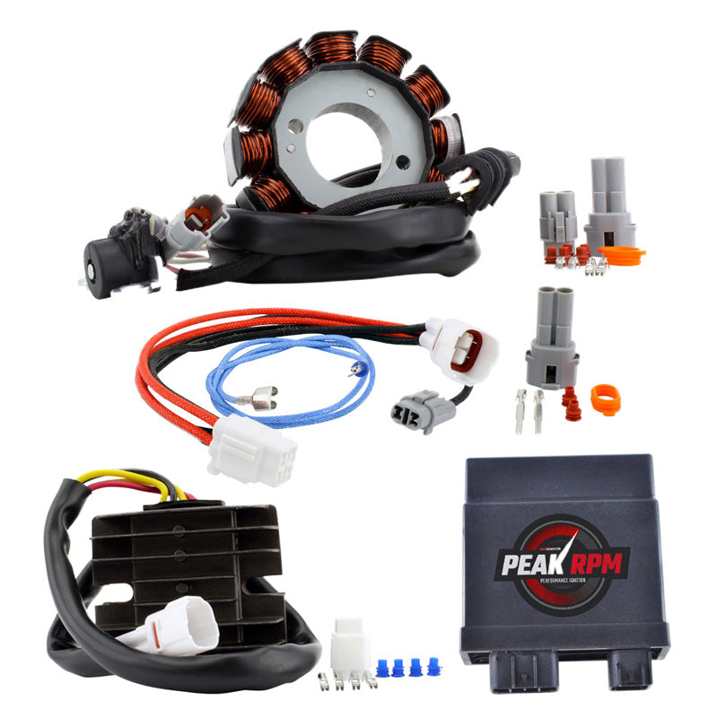 AC TO DC LIGHTING + 140W HIGH POWER STATOR + VOLTAGE REGULATOR + CDI BOX ECM SYSTEM UPGRADE (YAMAHA)