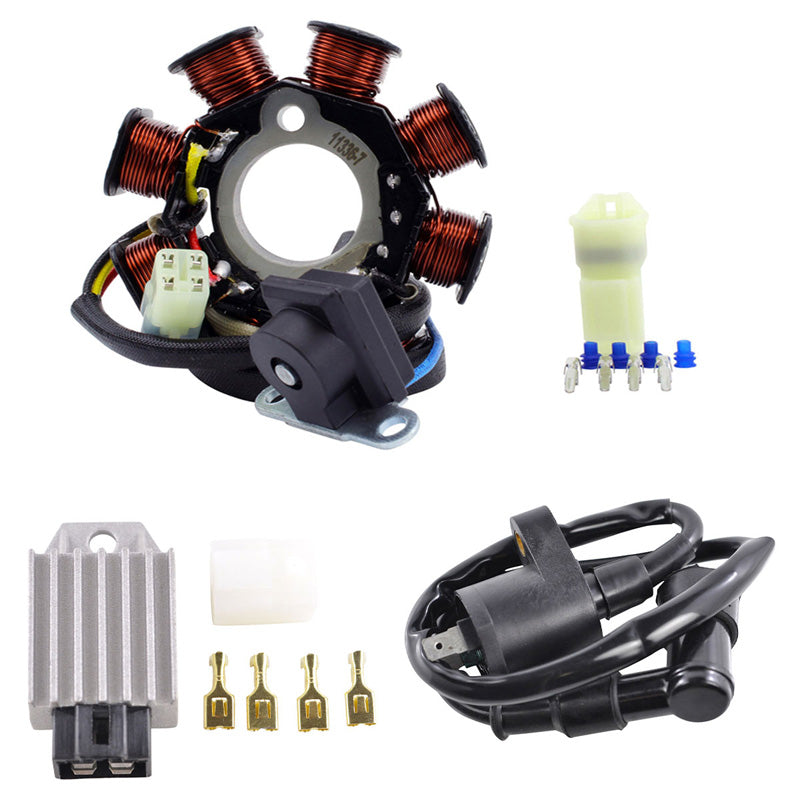 KIT STATOR + REGULATOR RECTIFIER + EXTERNAL IGNITION COIL (POLARIS)