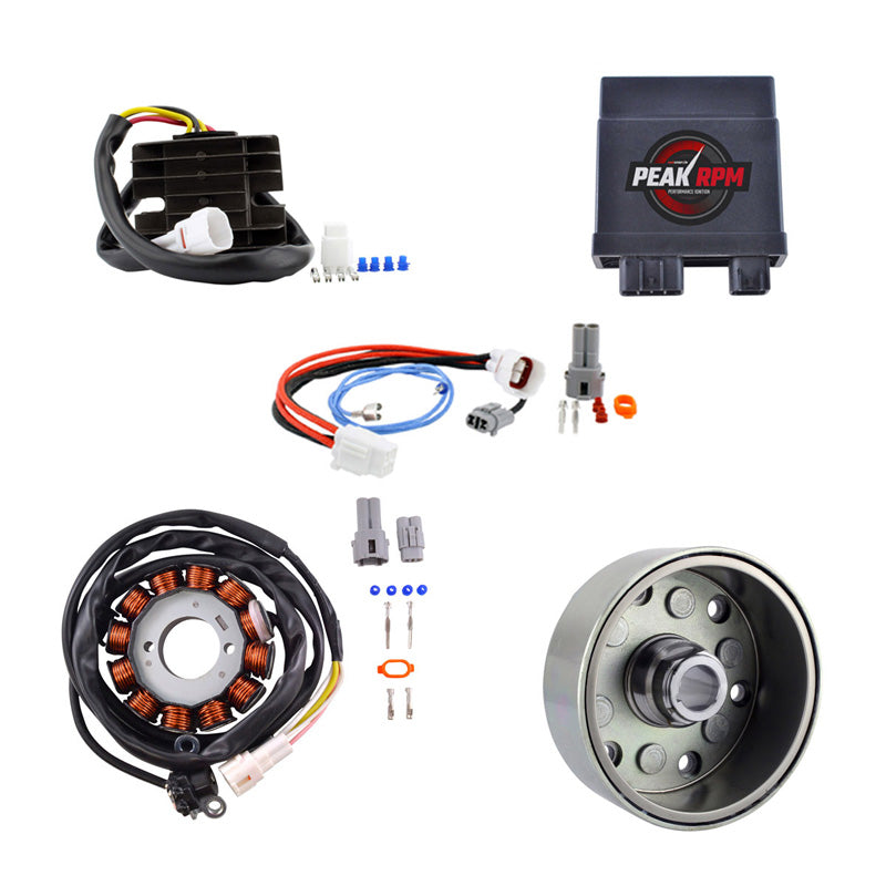 AC TO DC LIGHTING WITH 140W HIGH POWER STATOR + VOLTAGE REGULATOR + CDI + FLYWHEEL UPGRADE (YAMAHA)