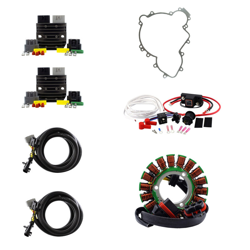SPLYT STATOR + REGULATOR + DUAL BATTERY ISOLATOR + GASKET (POLARIS)