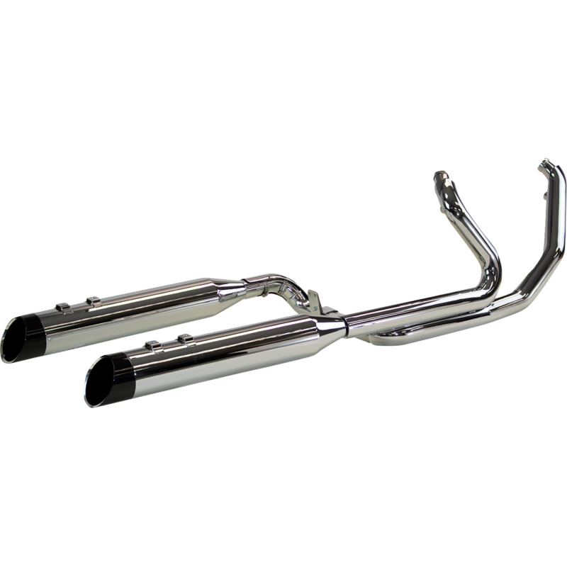 2:2 EXHAUST WITH 4.5"MUFFLER - CHROME - FL