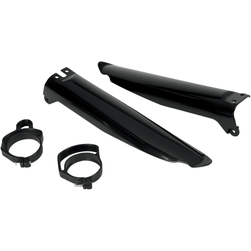 KX125-500 96-03 FORK SLIDER PRTCTRS BLCK