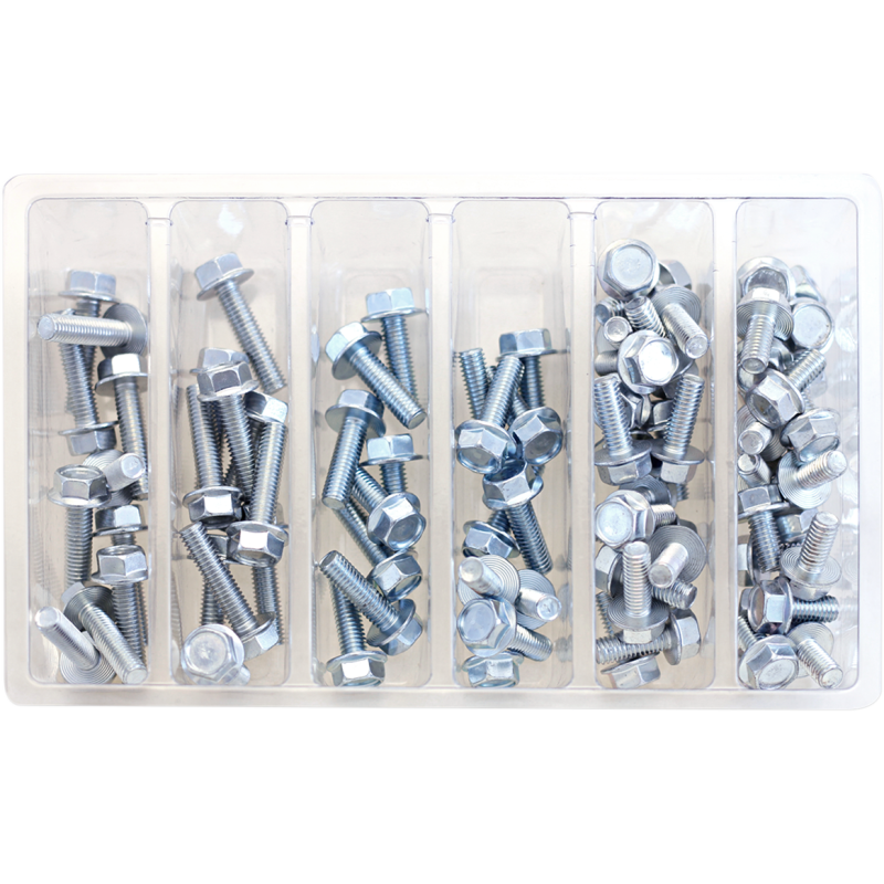 M6 10mm Hex Flange Bolt Assortment (Kt)