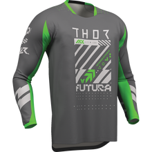 LAUNCHMODE FUTURA JERSEY CHAR/GRN 3XL