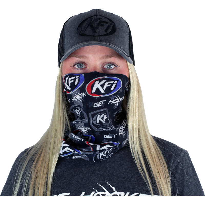 FACE MASK KFI BLACK WITH LOGOS